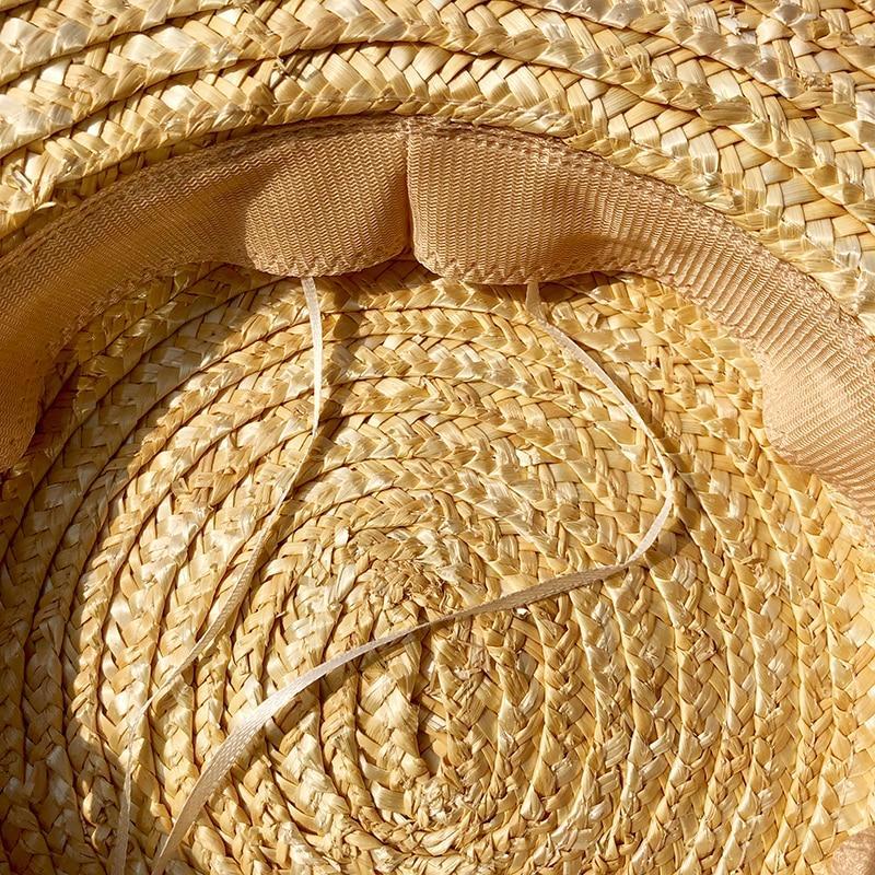 Chapeau de Paille Plat Marque Parfaite