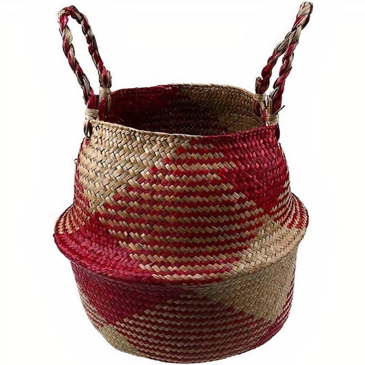 Cache Pot Osier Rouges  Collection Fleurs