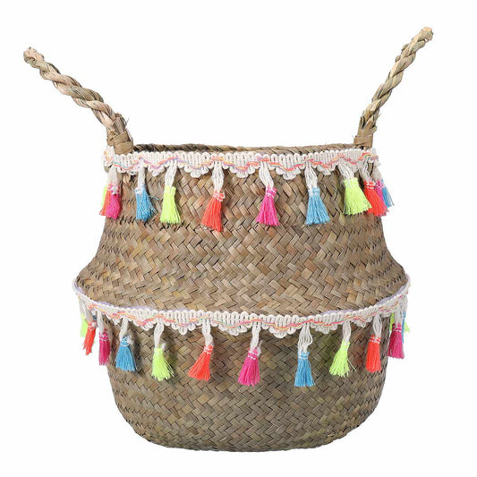 Cache Pot en Osier Multicolore