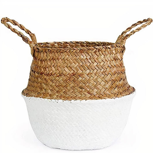 Cache Pot Osier Blanc  Style & Harmony