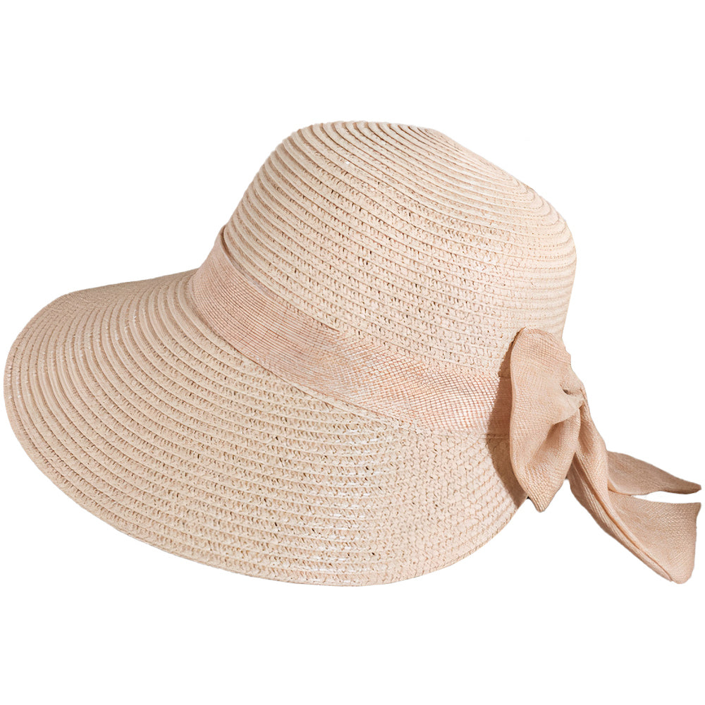 Chapeau de Paille Rose Bohème Brandé