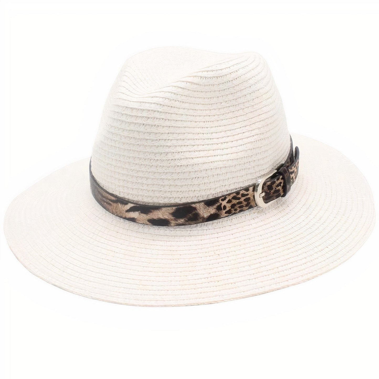 Chapeau de Paille Femme style Léopard  Édition Limitée