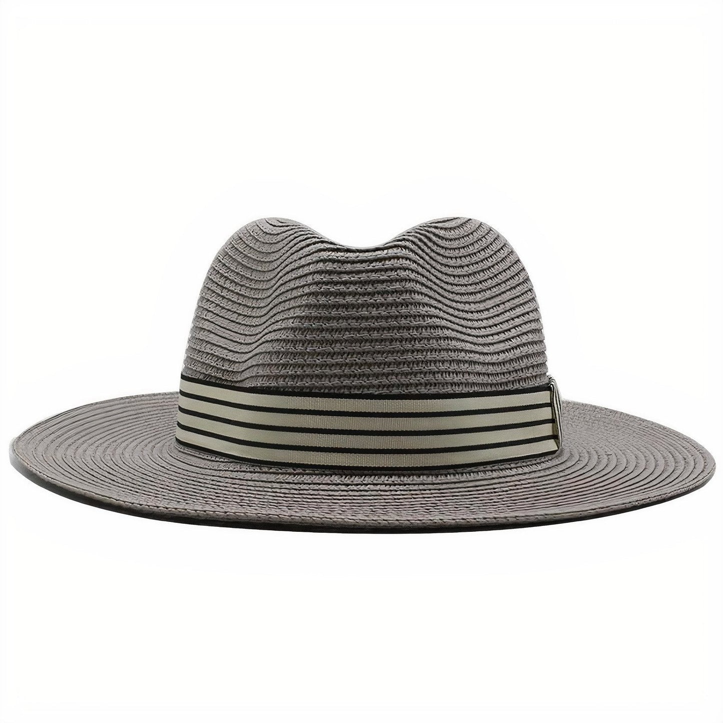 Chapeau de Paille & Ruban Gris