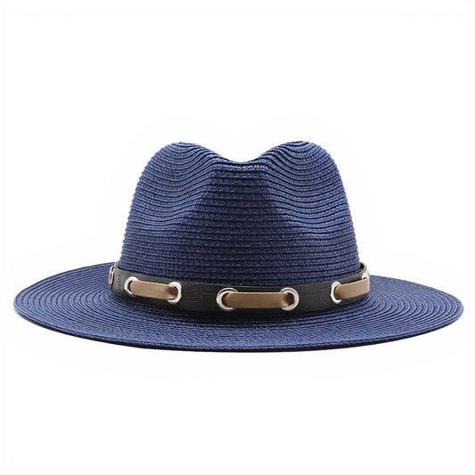 Panama Bleu  Chapeau de Paille