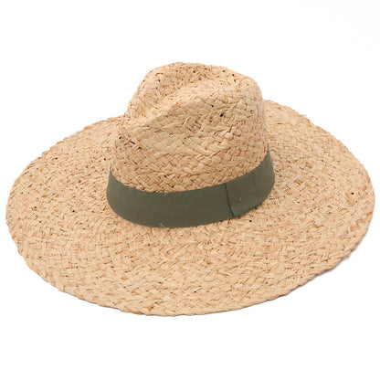 Chapeau de Paille Panama avec Bord Large