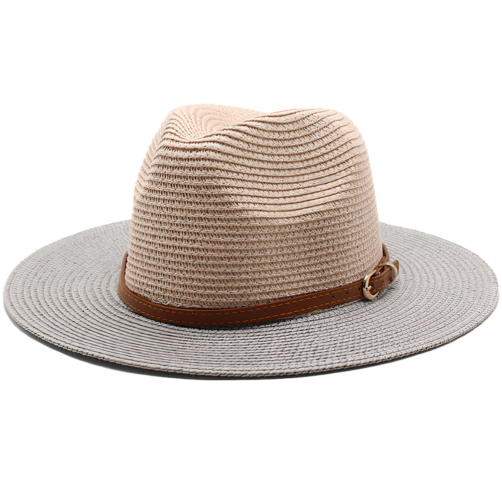 Chapeau de Paille Été Bicolore pour Homme