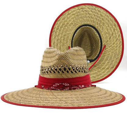 Chapeau de Paille  Collection Élégance avec Ruban Rouge