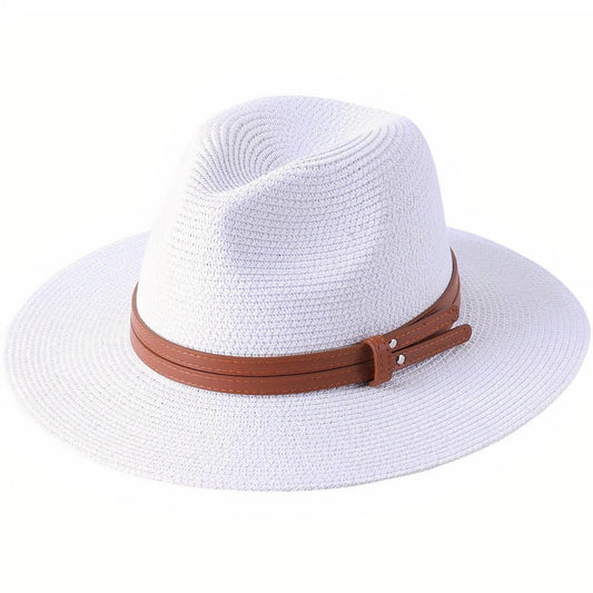 Chapeau de Paille Blanc pour Homme