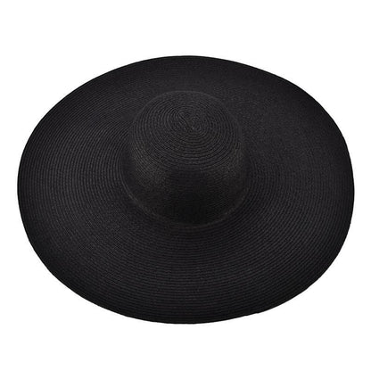 Chapeau de Paille Noir  Style Élégant