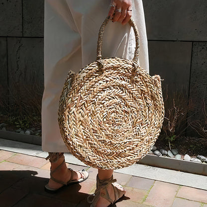 Sac Rond en Paille  Format XL