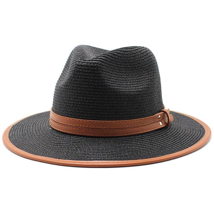 Chapeau de Paille Panama Noir  Édition Spéciale