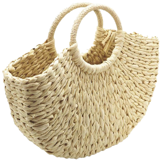 Sac Cabas Paille Tressé Beige  Collection Exotique