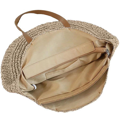 Sac Rond Paille de Plage  Édition Exclusivement Estivale