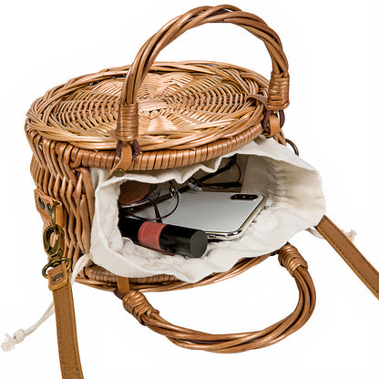 Sac Rond Osier Naturel  Collection Nature écochic