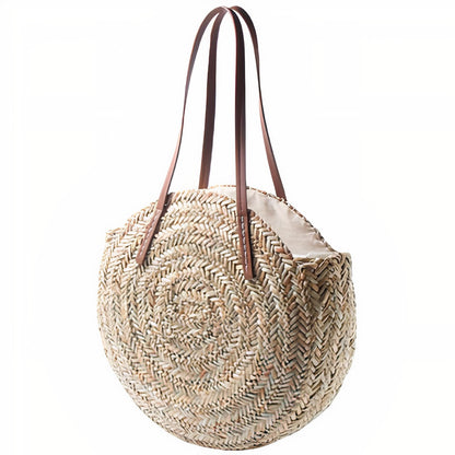 Sac Rond en Paille pour Femme