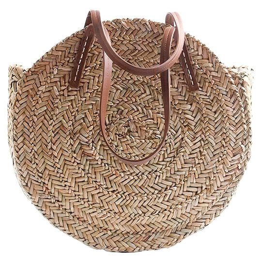 Sac Rond en Paille pour Femme