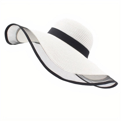 Chapeau de Paille Blanc Femme